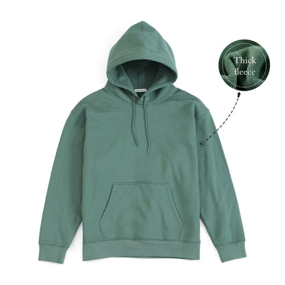 Men's Thick 360g With Fleece Solid Basic Pullovers Sweatshirts - Collection 2 (15 Colors)