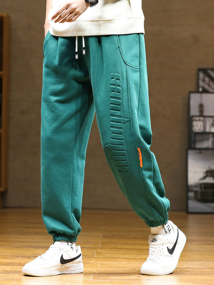 Men's Baggy Joggers Fashion Letter Hip Hop Streetwear Cotton Loose Sweatpants (4 Colors)