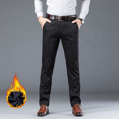 Men's Winter Warm Business Cotton Smart Casual Pants (6 Colors)