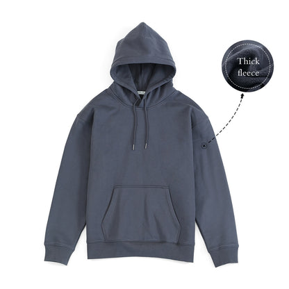 Men's Thick 360g With Fleece Solid Basic Pullovers Sweatshirts - Collection 2 (15 Colors)