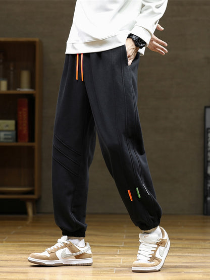 Men's Joggers Ankle-Length Baggy Casual Cotton Sweatpants (2 Colors)