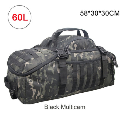 LQARMY 40L 60L 80L Men Sport Gym Bag Tactical Waterproof Backpack Molle Camping Backpacks Sports Travel Bags