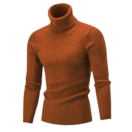 Men's Slim Fit Turtleneck Pullovers Knitted Sweater (7 Colors)