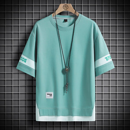 Men's Hip Hop Loose Streetwear Short Sleeves T-Shirts (4 Colors)