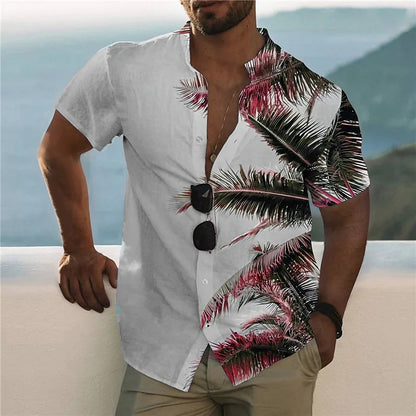 Men's 3d Printed Hawaiian Beach Short Sleeve Fashion Shirts - Collection 1 (9 Styles)