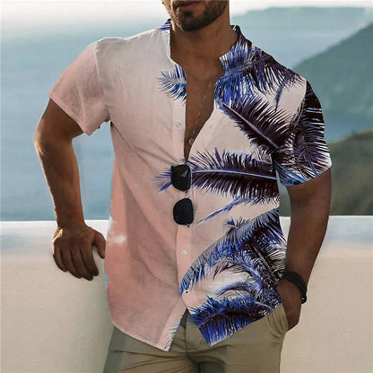 Men's 3d Printed Hawaiian Beach Short Sleeve Fashion Shirts - Collection 3 (9 Styles)