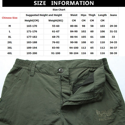 Men's Tactical Outdoor Breathable Waterproof Cargo Pants (5 Colors)