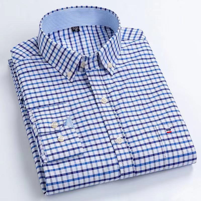 Men's 100% Pure Cotton Button Up Casual Slim Fit Long Sleeve Shirt  - Collection 3 (8 Styles)