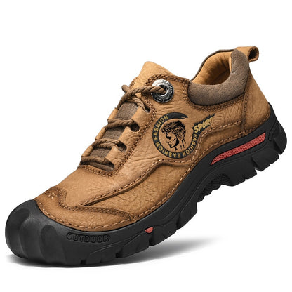 Outdoor Men's Genuine Leather Hiking/Climbing/Sports Sneakers (3 Colors)