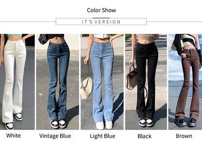 Women's Flare Low Waist Loose Comfortable Jean (5 Colors)