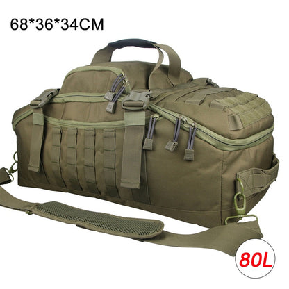 LQARMY 40L 60L 80L Men Sport Gym Bag Tactical Waterproof Backpack Molle Camping Backpacks Sports Travel Bags