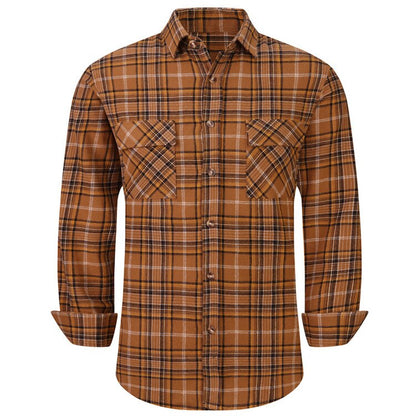 Men's Plaid Flannel  Casual Long-Sleeved Shirts (USA Size) - Collection 2 (12 Styles)