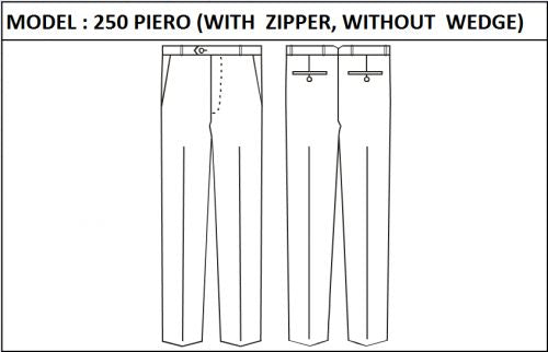 SLIM PANT -  MODEL_250_PIERO_WITH_ZIPPER_WITHOUT_WEDGE