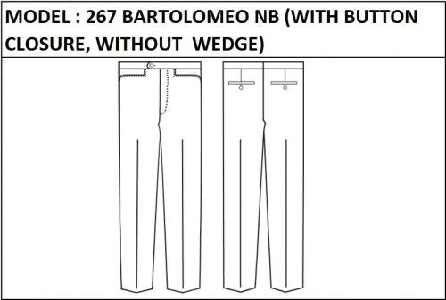 SLIM PANT -  MODEL_267_BARTOLOMEO_NB_BUTTON_CLOSURE_WITHOUT_WEDGE