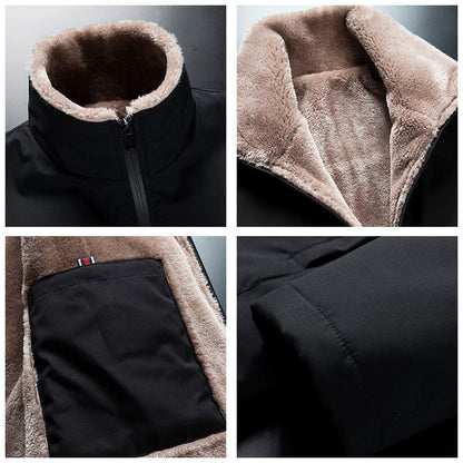 Men's Outdoor Windproof Warm Thick Fleece Jacket (2 Colors)