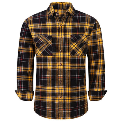 Men's Plaid Flannel  Casual Long-Sleeved Shirts (USA Size) - Collection 2 (12 Styles)