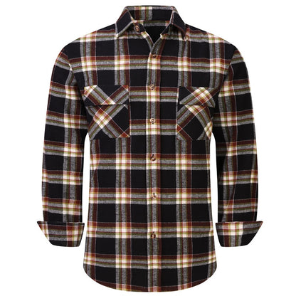 Men's Plaid Flannel  Casual Long-Sleeved Shirts (USA Size) - Collection 2 (12 Styles)