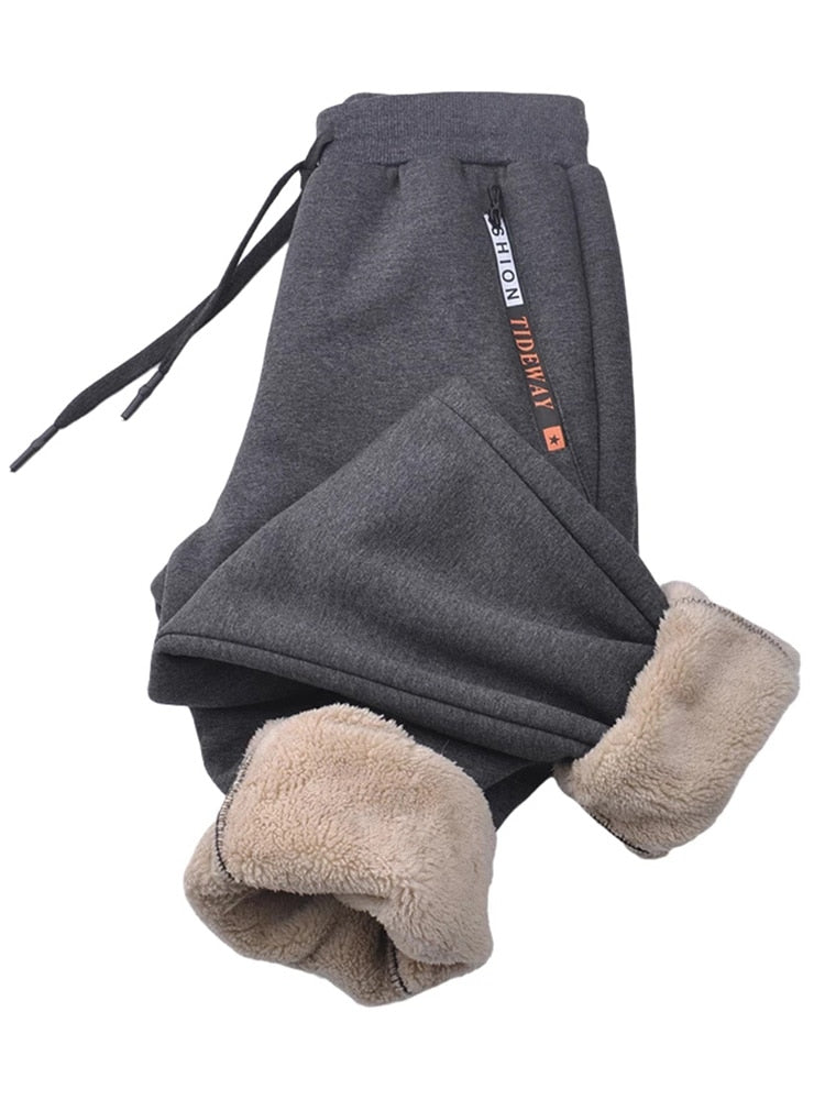 Men's Thick Warm Fleece Joggers Sportswear Casual Track Sweatpants (3 Colors)