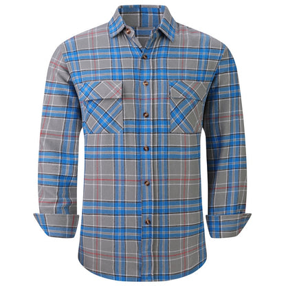 Men's Plaid Flannel  Casual Long-Sleeved Shirts (USA Size) - Collection 2 (12 Styles)