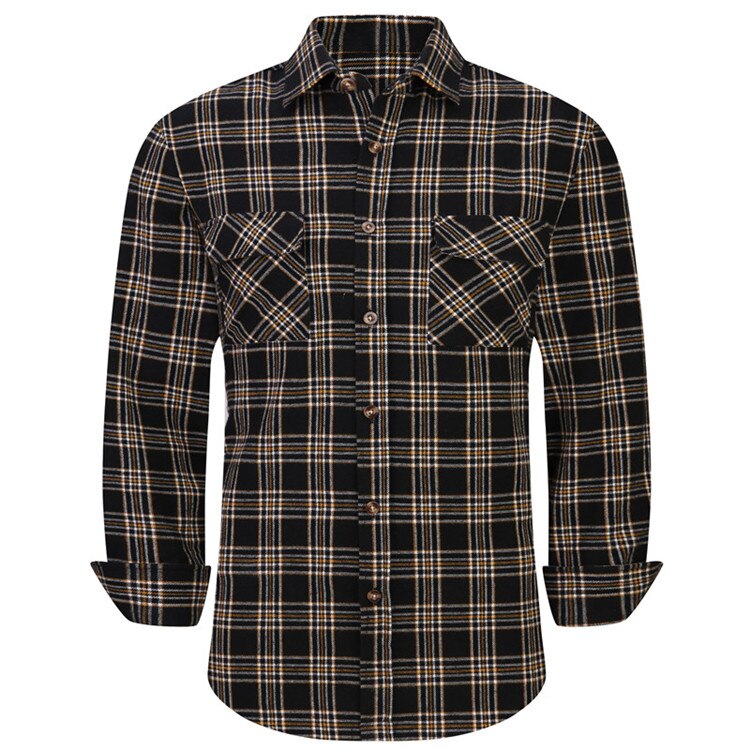 Men's Plaid Flannel  Casual Long-Sleeved Shirts (USA Size) - Collection 2 (12 Styles)