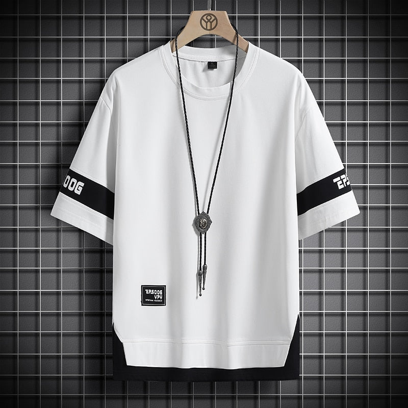 Men's Hip Hop Loose Streetwear Short Sleeves T-Shirts (4 Colors)